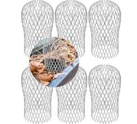 Gutter Downspout Guard, Aluminum Gutter Strainer Silver 17x10cm for 2-4 Inch Downspouts