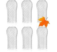 Gutter Downspout Guard, Aluminum Round Gutter Filter Strainer Silver 17x10cm for 2-4 Inch Downspout Leaves Debris