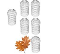 Gutter Downspout Guard, Aluminum Silver Round Gutter Filter Strainer 17x10cm for 2-4in Downspout