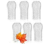 Gutter Downspout Guard, Gutter Downspout Filter Aluminum Mesh Silver 17x10cm for 2-4in 6 Pcs