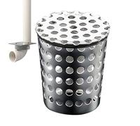Gutter Downspout Guard, Stainless Mesh Strainer Insert, 3.54 Inches Flexible Fit & Blocks Yard, Metal Pipe Screen for Shed Roof Runoff, Leaf Stopper Landscaping Rain Channel Cover