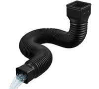Gutter Flexible Downpipe Extensions: Retractable Guttering Downspout Rainwater Drainage Pipes and Fittings 21in to 60in Extendable for Outdoor Gardens Lawns Yards Greenhouse