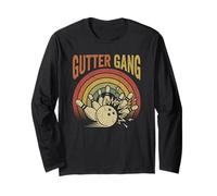 Gutter Gang Bowling Team Bowler Sports Player Long Sleeve T-Shirt