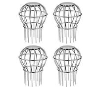 Gutter Guard 3 Inch 304 Stainless Steel Filter Strainer Fits for 2.6" ~ 3.7" Round Downspout, Stops Leaves Seeds and Other Debris Gutter Cleaning Tool - 4 Pack