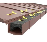 Gutter Guard 4,9 Inch 3,28 ft Running Metre, 1 Piece for Rectangular Gutters Foam Optimum Gutter Protection Leaf Moss Stop Needle Catcher, Debris Cloggs Blocks, Easy Installation