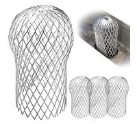 Gutter Guard 4PCS Expandable Downspout Guards Reusable Mesh Filters for Gutter Pipe Protection Against Leaves Debris Blockage