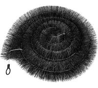 Gutter Guard Cleaning Brush - 4m Leaf Filter Brush Stops Blocked Drain Downpipe Leaf Guard,Gutter Brush for Gutter Pipe Cleaners | Black (1)