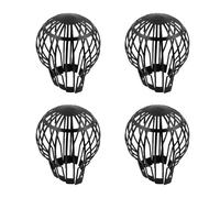 Gutter Guard, Downspout Filter for Leaves Debris Dirt, Flexible Plastic Drain Cover Blocker, Easy Install No Tools, Black, 12.5x14.5cm, 2 Pack