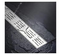 Gutter Guard Right Angle Gutter System, Stainless Steel Trough Grill Guttering, L Shape/Straight Channel Drain Kit For Courtyard/Neighborhoods/Curb(100X3.5X3cm)