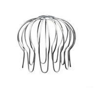 Gutter Guard Strainer for Downspout and Floor Drain, 60-120mm Diameter, Galvanized Iron Wire, Silver, for Rain Pipe, Roof, Balcony and Gutter Drainage Cover(90-100MM)