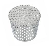 Gutter Guards, 304 Stainless Steel Gutter Leaf Filter Strainer Basket Exhaust Pipe Cap Mesh Cover Conical Downpipe Protector for 110mm Pipe (H)