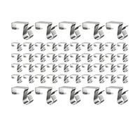 Gutter Hooks for Outdoor Lights 50 Pieces Heavy Duty Clamp | Outdoor String Lights Fasteners for Hanging on Wall, Tree, Ceiling, Plants, Patio, Picture and Outside