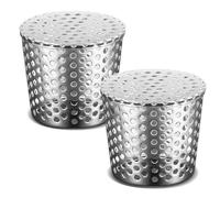 Gutter Leaf Protection, Pack of 2 Rain Gutters Leaf Protection, 87-110 mm Stainless Steel Leaf Protection, Gutter, Gutter Leaf Catcher, Downpipe Protection, Downpipe Strainer, Leaf Catcher Downpipe