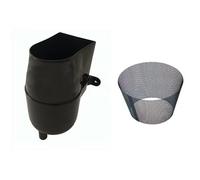 Gutter Mate Rainwater Diverter with Fine Mesh Filter - Filtration System to Protect Your Rainwater Storage from Leaves and Small Debris (Black)