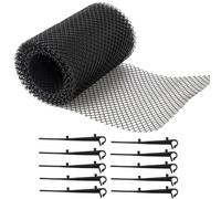 Gutter Mesh Guard - Gutter Cleaning Tools, Gutter Guard Protection System | Mesh Roof Guttering Cover with Clip Fixing Hook Downspout Cover, Roof Filter for Smooth Downspout Drainage