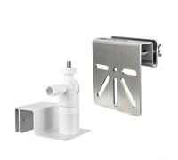 Gutter Mount Bracket for Reolink for Argus 4G LTE Solar Camera - Adjustable Metal Holder No Drill Install Weatherproof Outdoor Security Accessory Black White(Whtie)