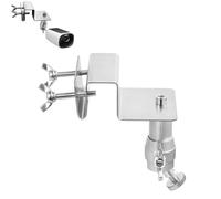 Gutter Mount for Eufy, Arlo, Reolink, Aosu Solar Panels and Cameras, Adjustable Stainless Steel Mount Bracket with 1/4-Inch Screw, No-Drill Installation-Weatherproof Design.