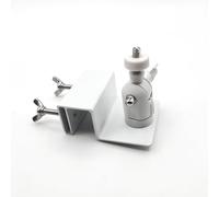 Gutter Mount for Outdoor Security Camera, Solar Panel Adjustable 1/4" Screw Compatible with Arlo, Blink, Wyze, Eufy etc,. Weatherproof Corrosion-Resistant Design No-Drill Universal (White 1-Pack)