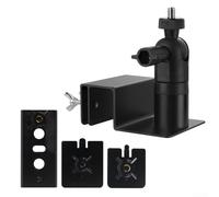 Gutter Mount for Ring, For Arlo, For EufyCam Security Cameras and Solar Panels, Sturdy ABS Outdoor Bracket, Easy Install Gutter Hanger for HOMEs Surveillance, Black and White, 8.6x7.2x6cm(Black)