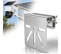 Gutter Mount for Security Camera, No Drill Stainless Steel Bracket,1 Pack | Fits most standard rain gutters with clampable edges; Eufy S340 Reolink Tapo AOSU solar PTZ; yard driveway porch coverage