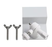 Gutter mount for solar panel compatible with multiple For Arlo cameras including HD For Light Ultra Pro versions, offering adjustable angles with 360 rotation and 180 tilt (white)