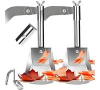 Gutter Shovel, Gutter Cleaning Tool, Telescopic Stainless Steel Shovel for Leaves, Villas, Townhouses, Garden, Cleaning Dough Debris