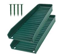 Gutter Splash Blocks - Roof Drain Guide, Storm Runoff Plate, Durable Tray Catcher | Reinforced Outdoor Downspout Deflector Barrier, Anti Flood Ground Safety Solution Gardens Pavements Buildings Edges