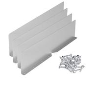 Gutter Splash Guards - Thick Metal Construction, Inclined Flow Deflector, Weather Resistant Corner Shield, Rain Bypass Panel With System That