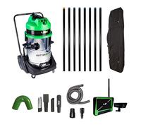 Gutter Sucker GutterSucker Gutter Cleaning Vacuum System (Pro Diamond Package) -12m/40ft Reach with Real Time Inspection Camera 7111348366215, Black, 3000 W