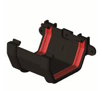 Gutter Union Joint Bracket Black Square Gutter