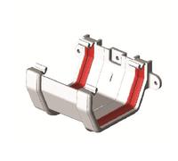 Gutter Union Joint Bracket White Square Gutter