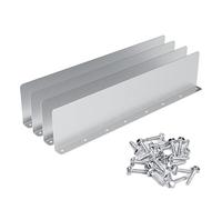 Gutter Valley Splash Guard, Rain Gutter Diverter, 4Pcs Aluminum Downspout Diverter for Straight, Flat Roofs, Corner