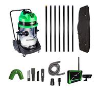 GutterSucker Gutter Cleaning Vacuum System (Pro Platinum Package) - 10.5m/34ft Reach with Real Time Inspection Camera