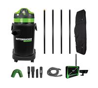 GutterSucker Junior Gutter Cleaning Vacuum 4 Push Fit Pole Package - 6m/20ft Reach with Real Time Inspection Camera