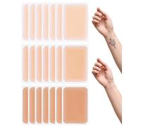 Guttiuaa 21 Pcs Tattoo Cover up Patch, 0.02 Mm Thin Breathable Waterproof Scar Cover up Nvisible Concealer Tape for Body Face Arms