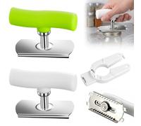 Guttiuaa 3Pcs Stainless Steel Jar Opener, Adjustable Retractable Jar Lid Opener with Bottle Openers Kitchen Tool for Various Sizes