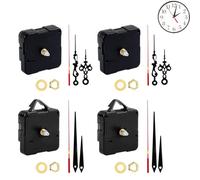 Guttiuaa Clock Mechanisms Battery Powered, 4 Pcs Silent Quartz Clock Mechanism Kit