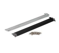 GUTUYEHKEA 10pc E-bike 13G/12G High-carbon Steel Spokes And Nipples/78/134/191/197/216/222/224/207/270 Mm Knitting Needle For Road Mountain Bike(Silver 12G 306mm)