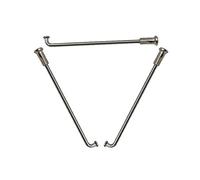 GUTUYEHKEA spokes36pcs Diameter 2.6mm 304 Stainless Steel Electric J-BEND Round Body Silver Electric(163mm)