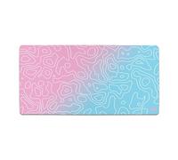 GutzyAiden Topo XXL Gaming Mouse Pad | 36" x 18" | Hybrid Polyester Fabric Top | Non-Slip Rubber Base | 4mm Thick (Miami Topo)
