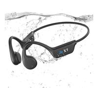 Guudsoud Swimming Headphones,Bone Conduction Headphones Bluetooth 5.4,IP68 Waterproof Open Earphones,Built-in MP3 Player 32G Memory, Wireless Sports Underwater Headphones for Swimming,Running,Cycling