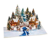 GUUEIG 3D Pop Up Christmas Card with Envelope & Note Card, Gift for Kids Mom Dad Grandma Grandpa Friends Coworkers Teacher