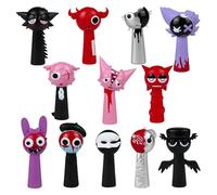 GUUIESMU Sprunki Figures,sprunki Toys, Sprunki Wenda Statue,Collectible Horror Games Sprunki Character Sculpture, Collectible Horror Games Sculpture for Fans (12PCS-F)