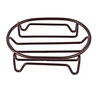 GUUKAR Soap Dish for Shower Bathroom Bar Soap Holder, Stainless Steel Self-draining Soap Rack Tray Saver Sponge Holder for Kitchen, Bath, Tub, Easy Cleaning, Extend Soap Life, Oval Bronze-1 Pack
