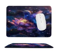 Guuogxan Mouse Mat, 10.63 × 8.66 in Lotus Bird Gaming Mouse Pad zv-295