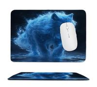 Guuogxan Mouse Mat, 11.81 × 9.84 in Dreamy Wolf Gaming Mouse Pad zv-702