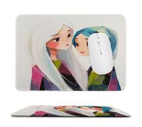 Guuogxan Mouse Mat, 11.81 × 9.84 in Lovely Girl Gaming Mouse Pad zv-496