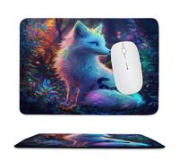 Guuogxan Mouse Mat, 11.81 × 9.84 in White Fox Snake Gaming Mouse Pad zv-24