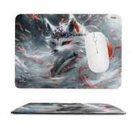 Guuogxan Mouse Mat, 15.75 × 11.81 in Fox Red Gaming Mouse Pad zv-352