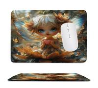Guuogxan Mouse Mat, 16.54 × 13.78 in Elf Gaming Mouse Pad zv-477